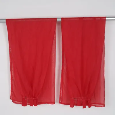 Rideau à œillets (Rouge) de Flash Polyester