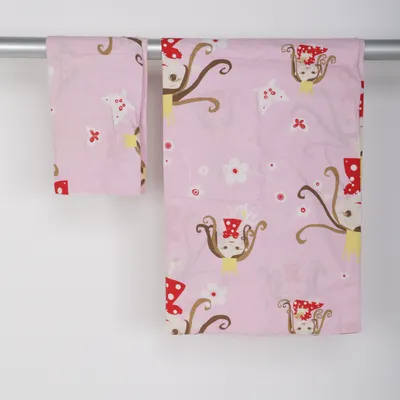 Bäddset (Rosa, Flerfärgad) från Höie Bomull