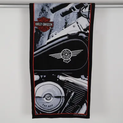 Serviette (Noir, Blanc, Multicolore) de Harley Davidson Coton