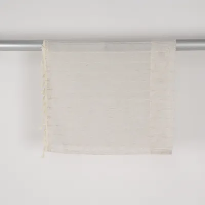 Gordijn aan roede (Beige) Polyester