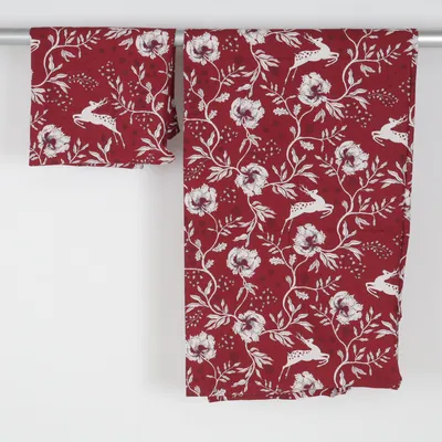 Sengesæt (Rød, Hvid) fra H&M Home Bomuld