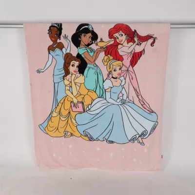 Couverture (Rose, Bleu, Jaune) de Disney Princess Polyester