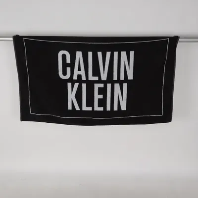 Bath towel (Black, White) from Calvin Klein Swimwear Cotton
