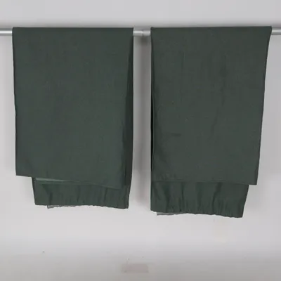 Rod pocket curtain (Green) Polyester