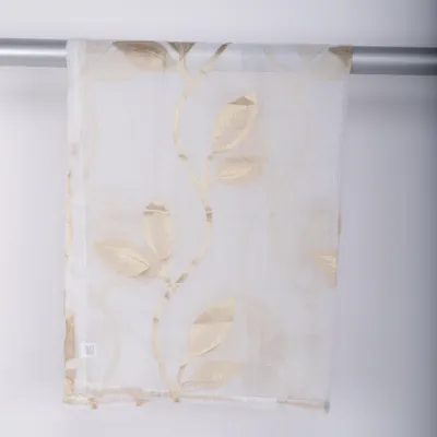 Kanallängd (Vit, Guldfärgad) Polyester