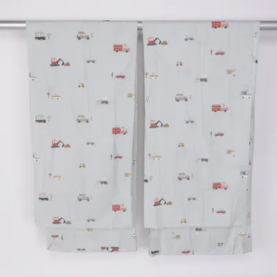 Rod pocket curtain (Green, Multicolored) from H&M Home Cotton