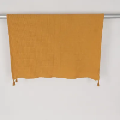 Tæpppe (Gul) fra H&M Home Bomuld