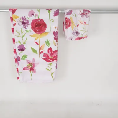 Parure de lit (Blanc, Rose, Violet) de Meradiso Polyester