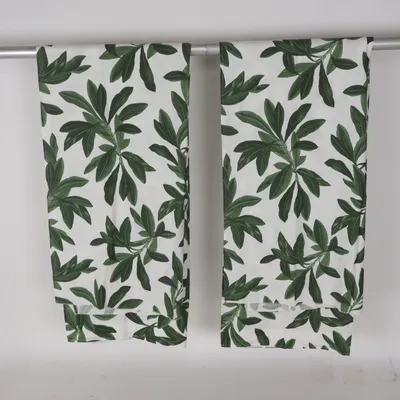 Gardinenschal (Weiß, Grün) von H&M Home Baumwolle