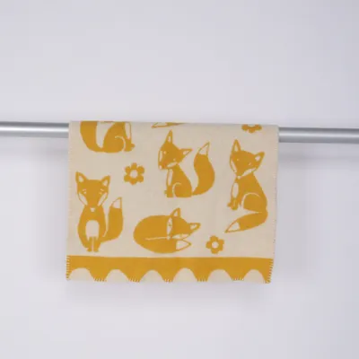 Blanket (Yellow, Multicolored) from Klippan Wool