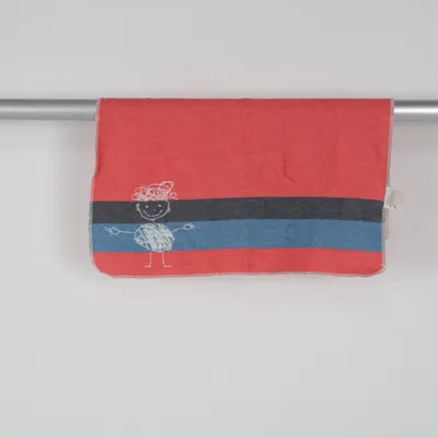 Baby blanket (Red, Blue, Gray) from David Fussenegger Cotton, Viscose