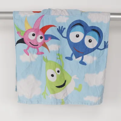 Babyfilt (Blå, Flerfärgad) från Babblarna Bomull