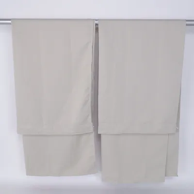 Zonverduisterende gordijnen (Beige) van Ellos Home Gerecycled polyester