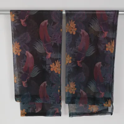 Rod pocket curtain (Blue, Multicolored) from Indiska Polyester