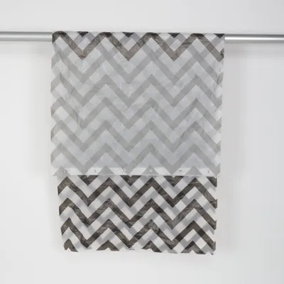 Duschdraperi (Grå, Vit)