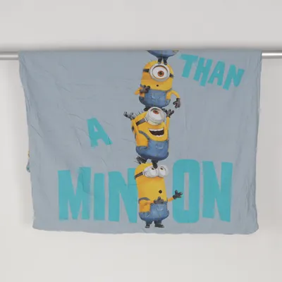 Bed set (Gray, Blue) from Minions Cotton