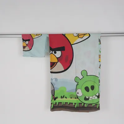 Bäddset (Blå, Flerfärgad) från Angry Birds Bomull