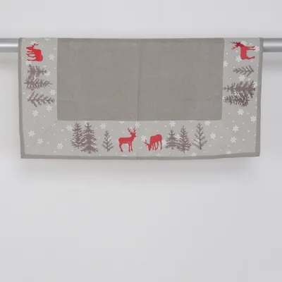 Tafelkleed (Grijs, Rood, Wit, Bruin) Polyester