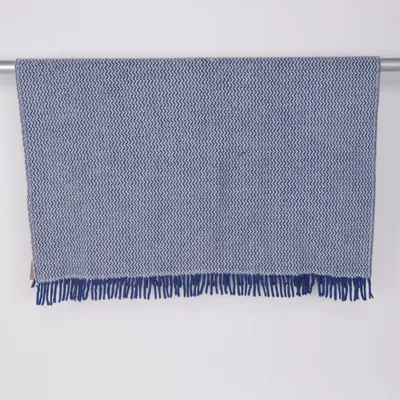 Plaid (Blauw) van Klippan Wol