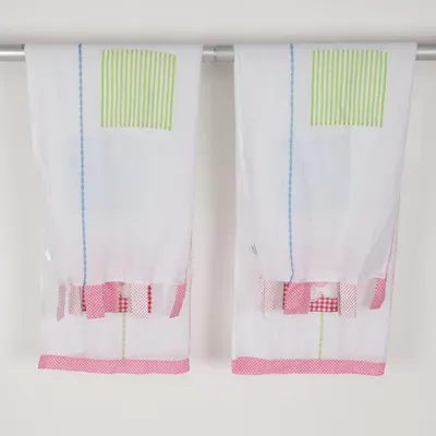 Gardinfag (Hvid, Flerfarvet) fra Novitesse Polyester