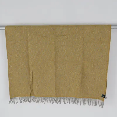 Blanket (Yellow, Gray) from Klippan Wool