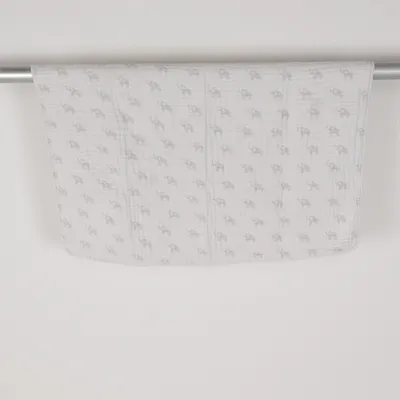 Couverture de bébé (Blanc, Bleu) de Lässig Coton