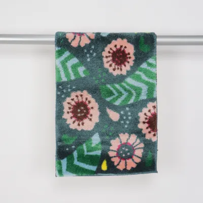 Laagpolig vloerkleed (Groen, Roze, Meerkleurig)