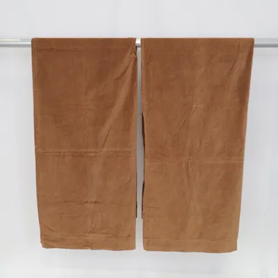 Zonverduisterende gordijnen (Bruin) van H&M Katoen