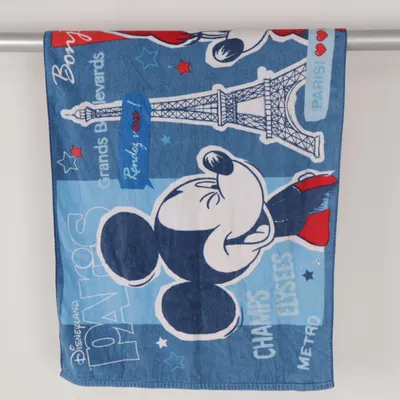 Strandhandduk (Blå, Flerfärgad) från Disney Land Bomull