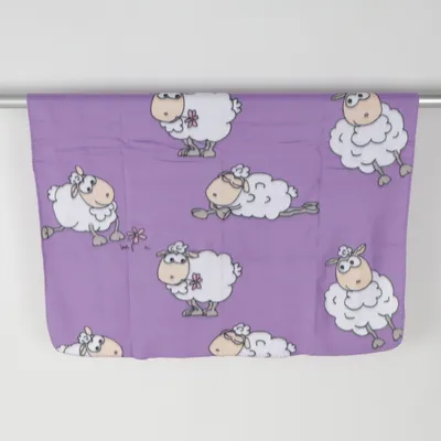 Blanket (Purple, White) from Bertels Textil Polyester