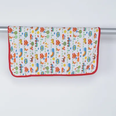 Baby blanket (White, Multicolored) from By Graziela Cotton, Elastane