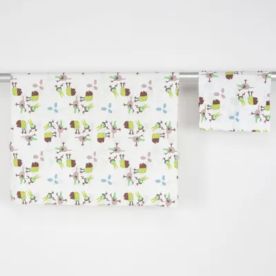 Bäddset (Vit, Grön, Brun, Blå) från NG Baby