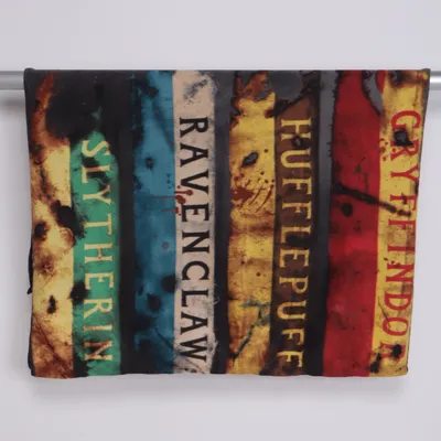 Filt (Grå, Svart, Flerfärgad) från Harry Potter Polyester