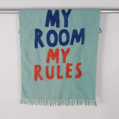 Kludetæppe (Grøn) fra H&M Home Bomuld