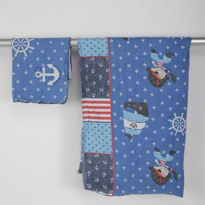 Bäddset (Blå, Vit, Röd, Flerfärgad) från Novitesse Bomull