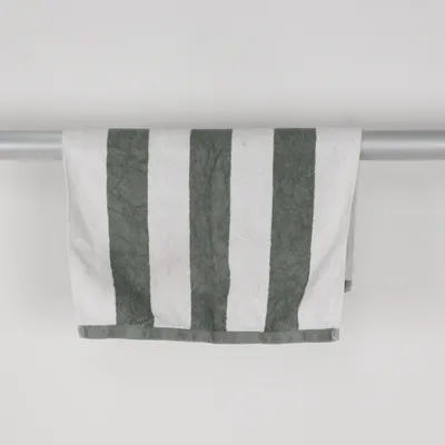 Serviette (Vert, Blanc) de H&M Home Coton