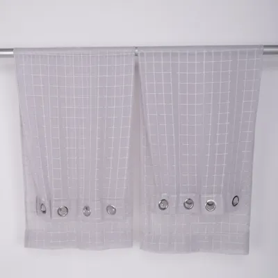 Öljettgardin (Grå) från Noble House Polyester