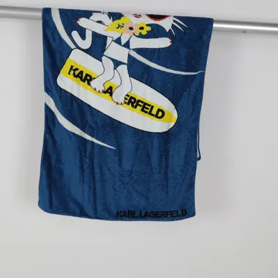 Strandhandduk (Blå, Vit, Gul) från Karl Lagerfeld Bomull