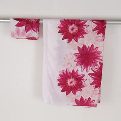 Bed set (Pink, White) from Night Dreams Polyester