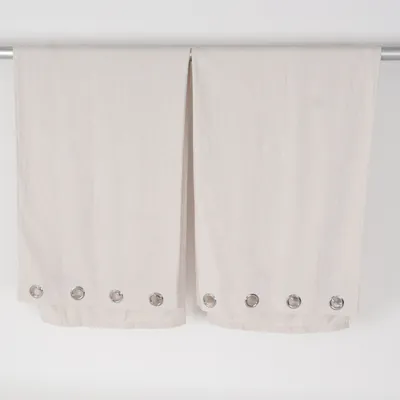 Ösengardinen (Beige) von Rusta Home Polyester