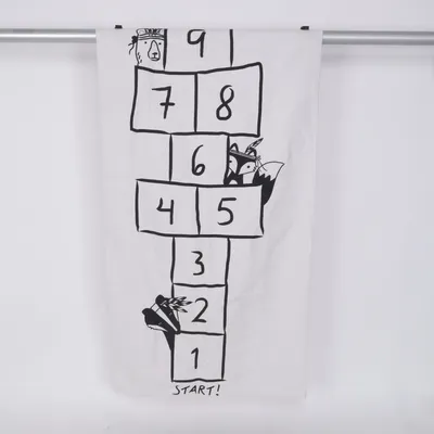 Vävd matta (Vit) från Minitude Bomull