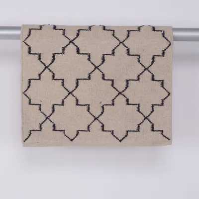 Dörrmatta (Beige, Svart) från Chhatwal & Jonsson Bomull, Ull