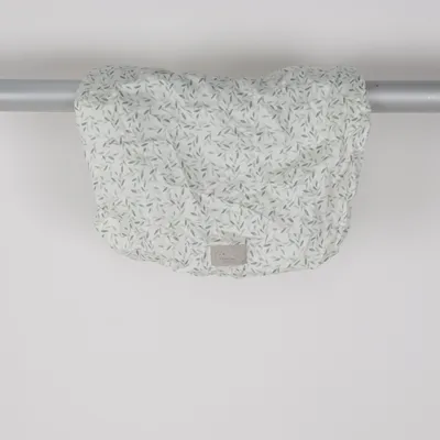 Fitted sheet (White, Green) from Cam Cam Copenhagen Organic cotton