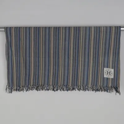 Filt (Blå, Grå, Beige) från Hästens Bomull