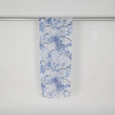 Gardinkappe (Blå, Hvid) fra Hemtex Polyester