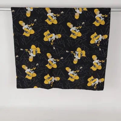 Bettwäsche (Schwarz, Gelb) von The Simpsons