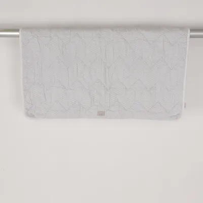 Baby blanket (White, Gray) from Cam Cam Copenhagen Cotton, Recycled polyester