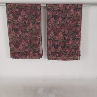 Gordijn aan roede (Roze, Bruin, Meerkleurig) van Rusta Home Polyester