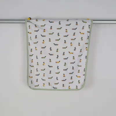Babydecke (Weiß, Mehrfarbig)