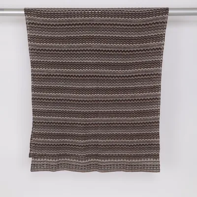 Plaid (Brun, Beige, Hvid) fra Missoni Lindex Akryl, Uld, Viscose